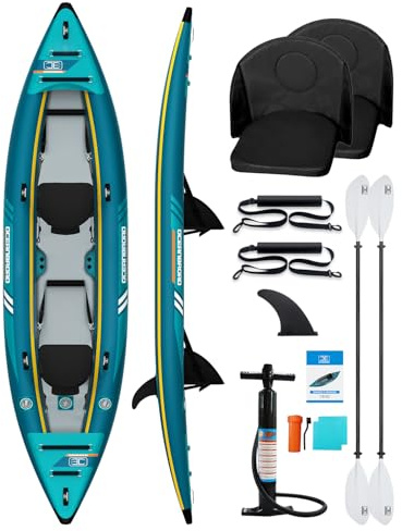 OCEANBROAD Inflatable Sit-in Kayak(NO HIN), 1 Person/2 Person Touring Kayak