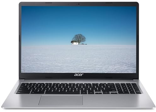 acer 2024 Chromebook, 15 HD IPS ComfyView Screen, Intel Celeron N Processor Up to 2.70GHz, 4GB LPDDR4, 64GB eMMC, Intel UHD Graphics, 6th Gen WiFi, Webcam, Chrome OS, Dove Gray(Renewed)