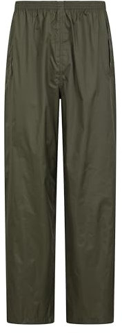 Mountain Warehouse Pakka Mens Waterproof Overtrousers Dark KHA S