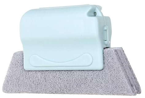 FRCOLOR Brosse De Nettoyage Multifonctionnelle pour Rainures De Fenêtre Et Climatisation Outil Pratique avec Poignée PP pour Nettoyer Gouttières Et Espaces Étroits en Maison Et Hôtel