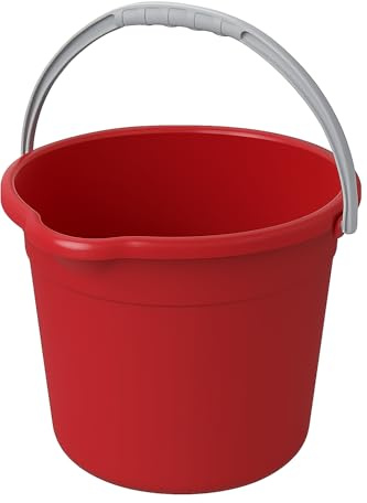 JOEY'Z 10QT (9.5L) Cleaning Bucket with Handle and Spout – Heavy Duty Mop Bucket for Household Use, Utility Pail for Water, Storage, or Car Wash - Plastic Buckets, Plastic Buckets with Handles