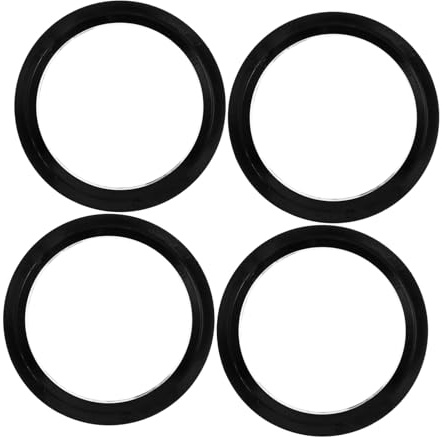 Mikinona 4 Piezas Anillos Centradores de Buje para Coche Plástico Mejora Estabilidad Reduce Vibraciones