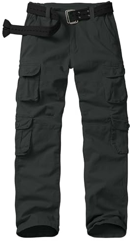 Peysuck Womens Cargo Trousers with 10 Pockets, Elastic Waist Work Trousers | Military Tactical Pants, Casual & Travel Wear, No Belt Included, for Hiking, Walking, Outdoor Activities