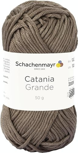 Schachenmayr Catania Grande 9807331-03254 taupe Handstrickgarn, Häkelgarn, Baumwolle