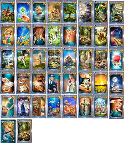 Angelina Schulze Verlag Lenormandkarten Licht und Schatten Design (Gross - ohne weißen Rand)