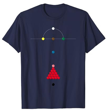 kthecat Snooker-T-Shirt für Herren in Multicolored, Größe S