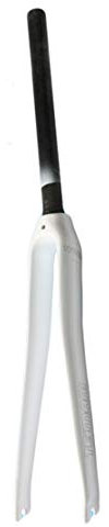 HIOD Fibra de Carbon la Carretera Horquillas de Bicicleta la Carretera Bici T800 Carbón Tubo Recto Horquilla 700c,White