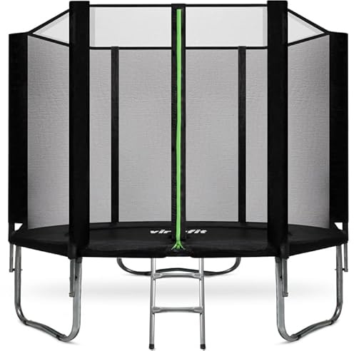VirtuFit Sicherheits-Trampolin - 251 cm - Für Innen- und Außenbereich