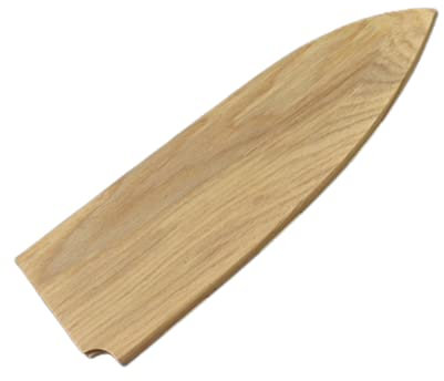 Aibote Coltelli da Cuoco Giapponesi in Legno d'acero Bianco Naturale Fatti a Mano Guaina Magnetica Guaina Portacoltelli Copertura in Legno (Deba,180MM)