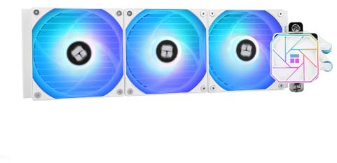 Thermalright AQUA ELITE 360 WHITE V3 Flüssig-CPU-Kühler, Doppel-PWM-ARGB-Lüfter mit S-FDB-Lagern, effiziente PWM-gesteuerte Pumpe, für AMD/AM4/AM5, Intel LGA1150/1151/1200/2011/1700, (AE360 WHITE V3)