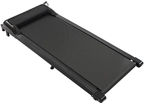 Löpband 2-i-1 vikbart löpband för hem, tyst och knäskydd, justerbar hastighet för vuxna och barn, vandringsdyna, EU-kontakt, 230 V 600 W (svart)