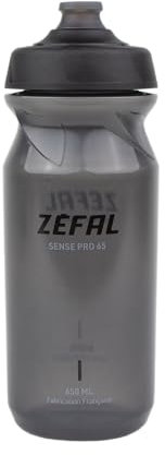 ZEFAL Sense Pro 65 Premium Bicycle Water Bottle, Smoked Black (Black/Grey), 650 ml