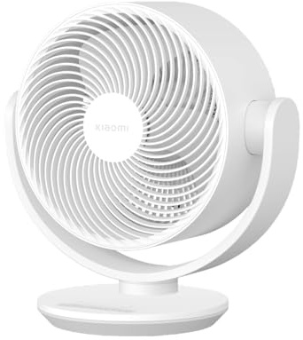 XIAOMI Smart Desktop Air Circulation Fan - Tischventilator mit 1180m³/h und 3D-Luftverteilung, 100 Stufen Windgeschwindigkeit, Ultra Leise 28.4dB(A), USB-C, Weiß