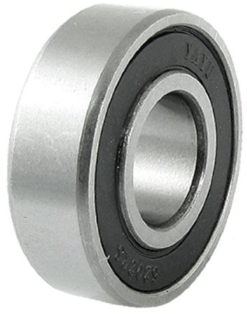 sourcing map 6202RS Rillenkugellager Gummi abgedichtet Radachse Kugellager 15 x 35 x 11mm Rillenlager