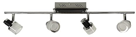 Dapo LED Strahler Aron Spotlampe Wandleuchte Deckenleuchte Spot LED 5W-450lm-3000K Beleuchtung Spotleuchte Deckenbalken (Stab - 4flammig)