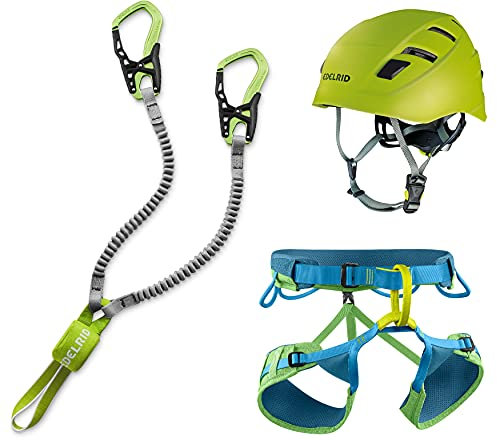 EDELRID Klettersteigset Cable Kit 6.0 + Gurt Größe L + Kletter-Helm