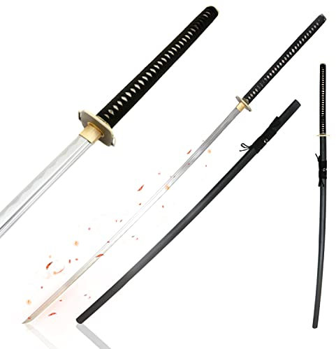 Handgeschmiedetes Odachi - Langes Samurai-Schwert mit Holzscheide, 173 cm, aus Hartstahl, Shogun-Katana