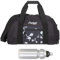 Elephant Sporttasche Mädchen Damen Signature Hero Sport Kinder Tasche mit Naßfach Schuhfach 47 cm 12800 + Trinkflasche (Black Flower (Schwarz/Blume))