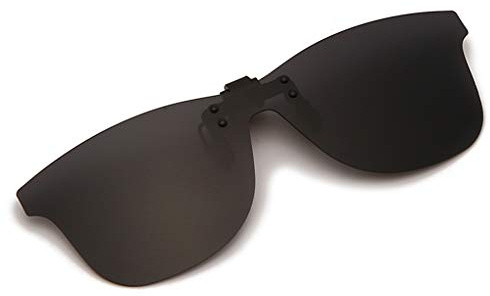 Long Keeper Gafas de Sol Polarizadas con Clip ANTI-UV400 Gafas Conducir Sin Montura para hombre y mujer (Gris)