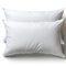 Oreiller 48x74 Lot de 2 pour Le Lit Coussins pour Dormir et Décoratifs Antiallergiques Anti-Acariens et Rafraichissant Rectangulaire Taie d'oreiller Blanc en Coton et Polyest. Amovible et Lavable