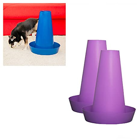 PIPPi WC per Cani Maschi – Vasino per Cani da Interno ed Esterno – Colonna Orinatoio Lavabile – Alternativa alla Traversina Confezione da 2 Lilla