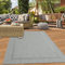 Teppich-Traum Modern-praktischer Teppich mit Bordüre • In- & Outdoor • in grau, 200x280 cm