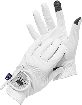 Equestrian Queen - Gants d'équitation fonctionnels pour femme avec compatibilité écran tactile, adhérence antidérapante et design élégant - Parfait pour l'équitation - pour les femmes et les filles -