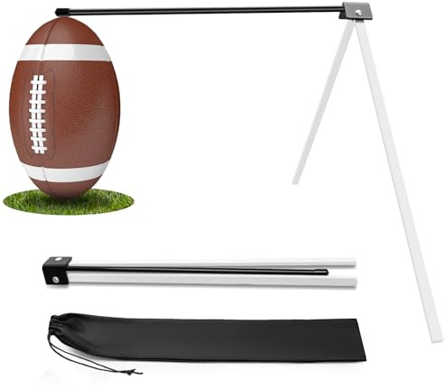 Windspeed Football Kicking Tee, Metal Football Tee Holder Kicking Stand for Field Goal Kickers Stand Foldable Field Goal Place Kicks Holder for Kickoff Training
