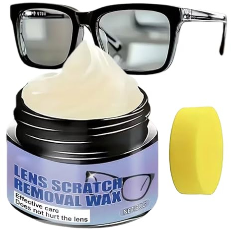 Scratch Eraser for Glasses - 30g Portable Anti-Reflective Paste,Glasses Cleaning Paste,for Phone Sunglasses Screen Travel Birthday Vehicle Driving Road Trip Golf Offices School