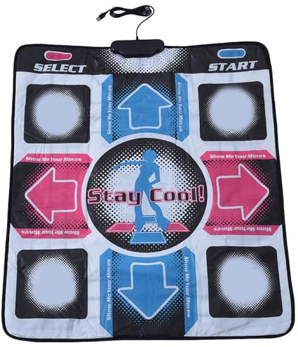 Dioche Dance Extreme Tapis de Jeu de Danse Non Glissant avec Connexion USB Compatible macOS cologique et Ultra R Actif pour DDR et StepMania