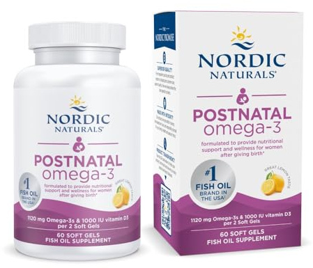 Postnatal Omega-3, 1120mg Lemon - 60 softgels