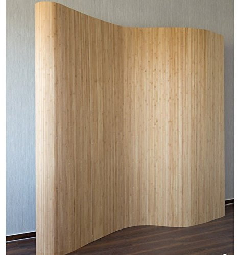 Décoshop26 Paravent Design en Bambou 200 x 250 cm Brun PAR06001