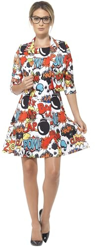 Smiffys Comic Strip Suit, Multi-Coloured Halloween und Karneval