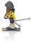 PLAYMOBIL Family Fun 9284 Skifahrer mit Snowblades, Ab 4 Jahren
