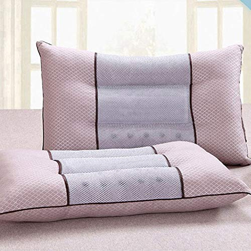 HOPE Almohada Sana Terapia Magnética Almohada para El Cuidado del Cuello Alforfón Almohada Lavanda Almohada Individual Doble para Estudiantes como Se Muestra