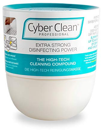 CYBER CLEAN Professional Reinigungsmasse 160g - Reinigungsgel Extra Starke Desinfektion, Tastaturreiniger, antibakterielle Reinigungsknete für Haushalt, Elektronik, Auto und strukturierte Oberflächen