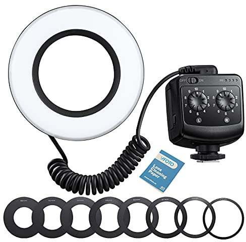 GODOX RING72 Makro-LED-Ringlicht Flexible 360° Drehbare Beleuchtung Halblicht Oder Volllicht, 5600K Geeignet für Nahaufnahmen von YouTube, Videos und Porträtobjekten