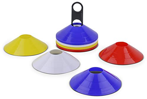 HAEST Lot de 40 accessoires d'entraînement de football – Chapeaux – Chapeaux de football – Lot de 40 chapeaux de football