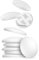 virea 10 x Fermaporta 40 x 8 mm Bianco - - Paracolpi autoadesivi per porte - - Paracolpi elastici per pareti - - Per proteggere pareti e mobili - - Paracolpi per la maniglia della porta
