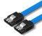Ieron Cavo SATA 6 Gbps, Cavo SATA 3 (0,5 m), Cavo SATA III Dritto a 7 Pin con Blocco Cavo Dati HDD/SSD Latch per Dischi Rigidi Unità SATA HDD/SSD, CD e DVD, SATA I e II, 20 Pollici, Blu