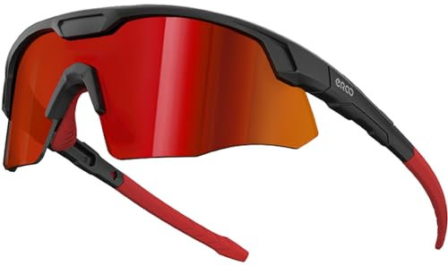 ER00 S598 Wrap-Around Radfahren Sonnenbrille, Laufen Golf Baseball Volleyball MTB Ski wandern Outdoor-Sportarten ANSI Z87.1