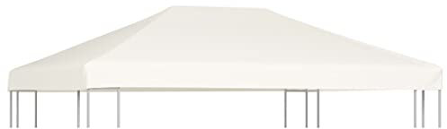 Outdoor Living Pavillon Top Cover 310g/m² 4x3m Cremeweiß Haus & Garten