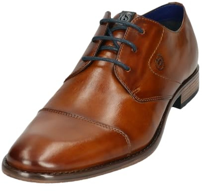 bugatti Chaussures d'affaires à lacets pour homme, Cognac 6300, 44 EU