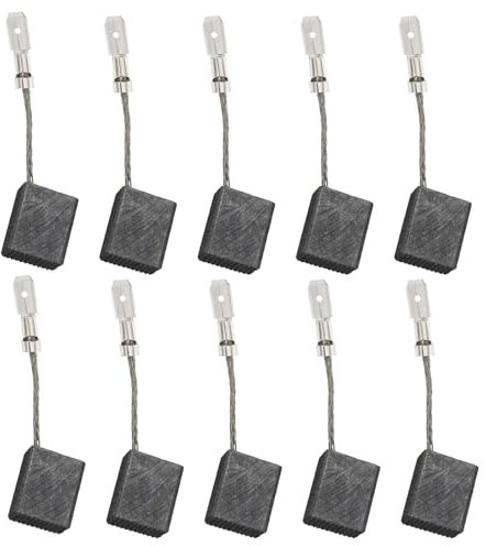 YINETTECH Lot de 5 Paires de Balais de Charbon pour Moteur 8 X 12,5 X 15 Mm Pièce de Rechange pour Balais de Moteur électrique Compatibles avec Metabo WE17-125/150 Quick