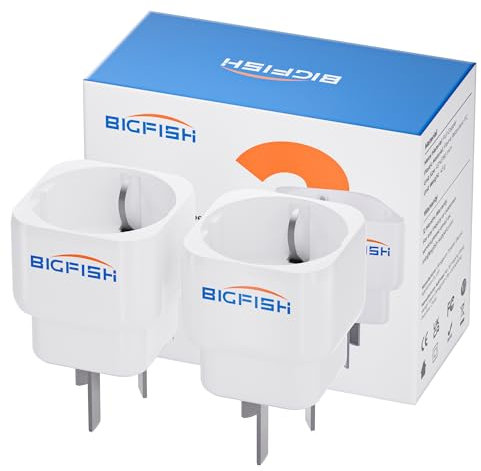 Bigfish Lot de 2 adaptateurs de Voyage Australie Allemagne - Adaptateur de Prise Chinoise - Type I - Adaptateur pour UE vers Australie, Chine, Argentine, Nouvelle-Zélande, Fidji