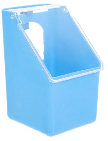 Milisten Mangiatoia Sospesa Multifunzione per Uccelli e Piccioni Coperchio, Plastica Resistente, Capacità Ampia per Gabbie Domestiche e Allevamenti di Quaglie