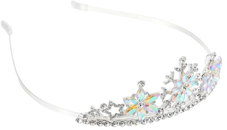 Gogogmee Serrage-tête Couronne Flocon De Neige En Alliage Argenté Accessoire Présent Pour Anniversaire Bébé Filles Et Jeunes Garçon Et Filles