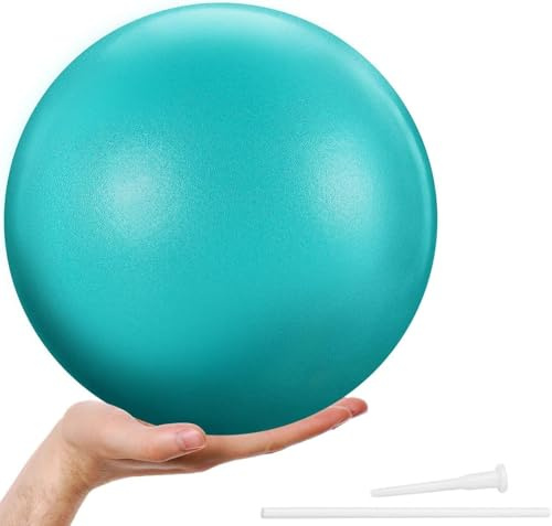 Pure Health Exercise Fitness Swiss Yoga Ball - Anti Burst Extra thick with Hand Pump for Home Gym -Birthing Ball for Yoga, Pilates, Fitness, Pregnancy & Labour