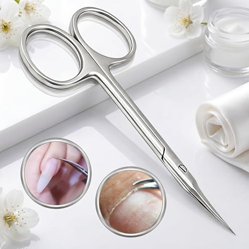 OHAANYY Tijeras Cutículas Manicura Pedicura Uñas Piel Muerta Curvas
