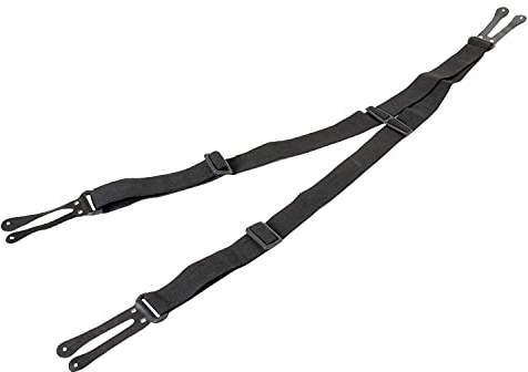 Base Hosenträger Bretelle Junior per Pantaloni da Hockey su Ghiaccio, Taglia Regolabile, Nero, Unica Unisex-Bambini